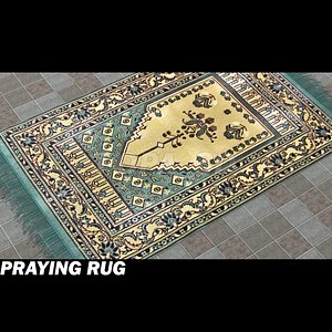3d model islamic pray carpet