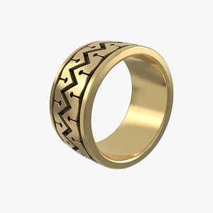 Ring with Soft Ornament Yellow
