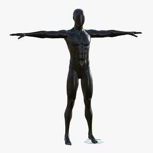 Mannequin T Pose Black