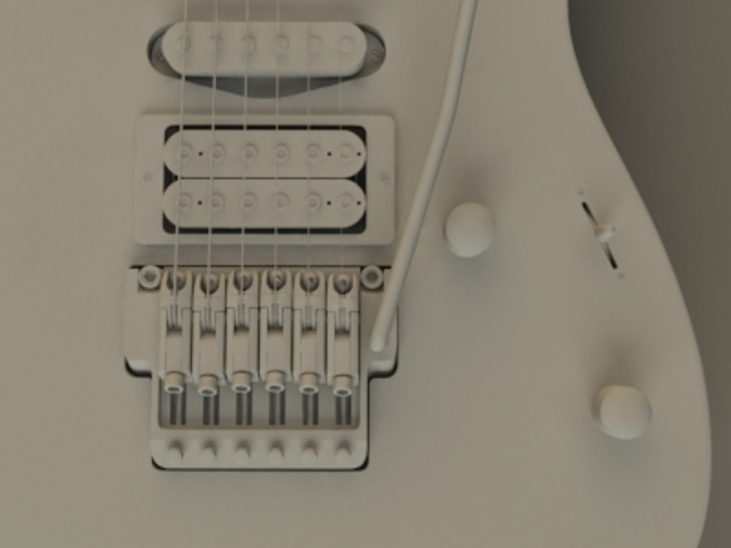 3d Ibanez Guitar Model