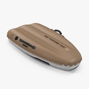 inflatable sledge airboard classic 3d model