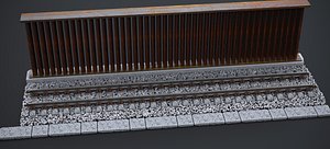3D HO SCALE 9IN STR TRACK RESISENTAL WALL BARRIER RAW MAX 2019 2