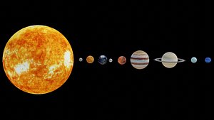 planets pack solar system VR  AR  low-poly 3d model 3D model