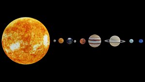 planets pack solar system VR  AR  low-poly 3d model