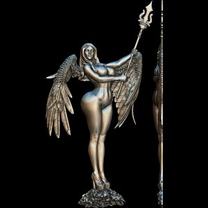 The Hot Angel of Desire Relief 3D print model 3D
