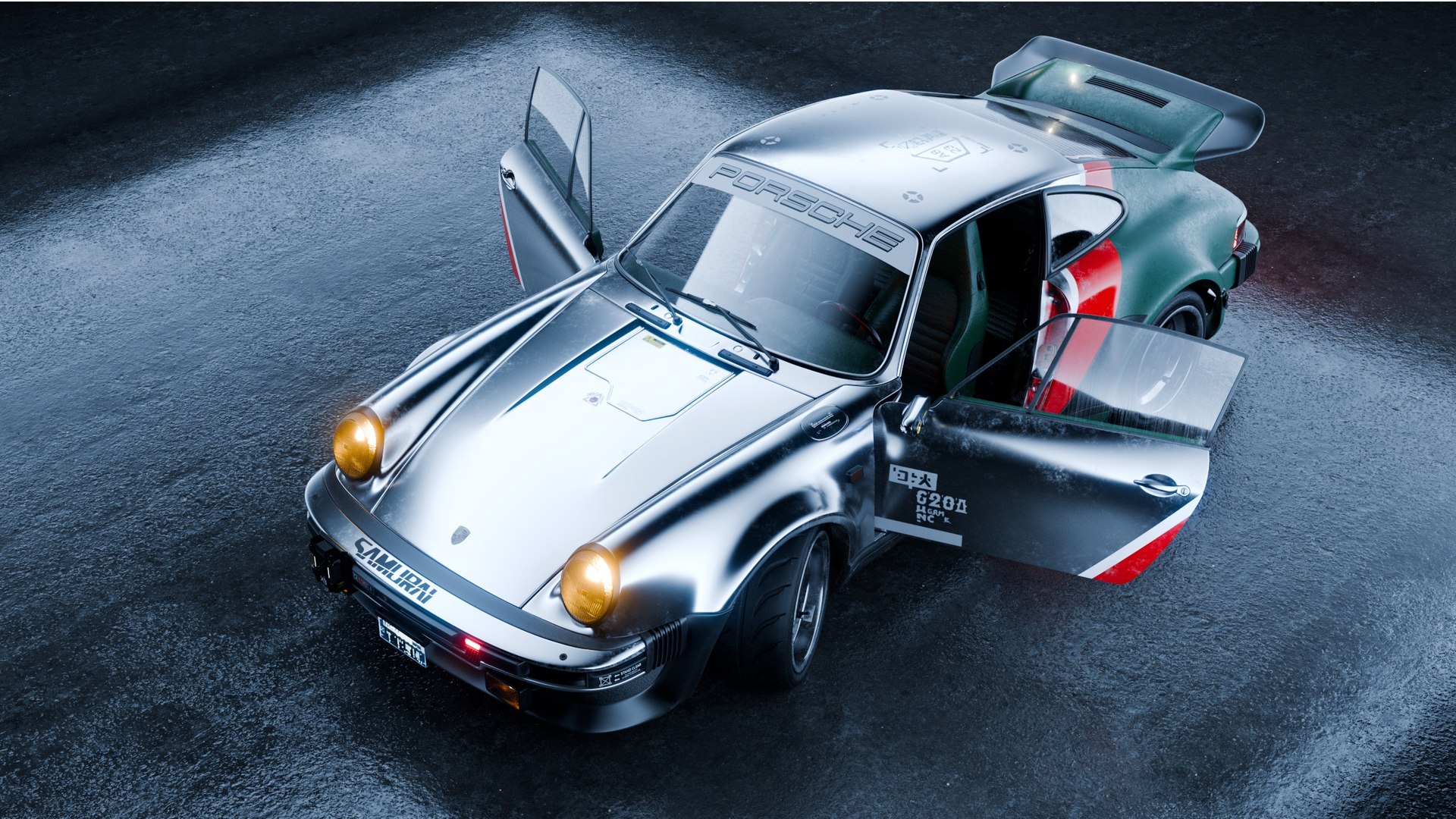 Porsche 911 Turbo 930 Cyberpunk 3D - TurboSquid 2288200
