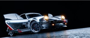 Porsche 911 Turbo 930 Cyberpunk 3D