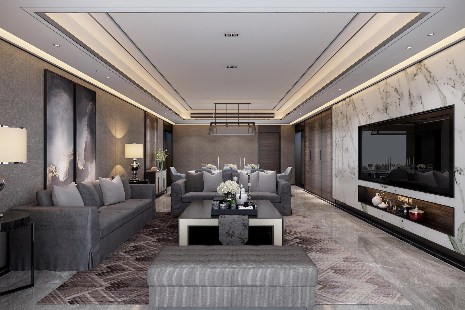 3D Modern Living Room - TurboSquid 2024592