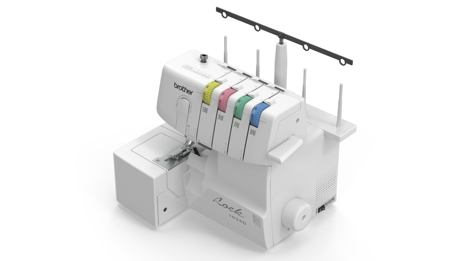 Household Overlock Machine Brother 1034D 3D model preview