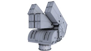Mk-16 Launching System Naval Gun 3D model