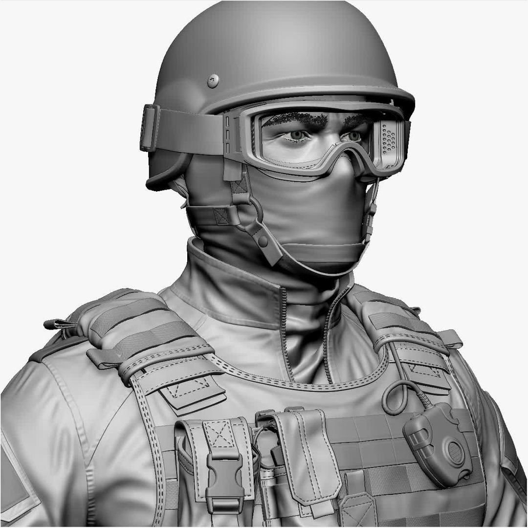 3D Police Special Force Officer - TurboSquid 1172019