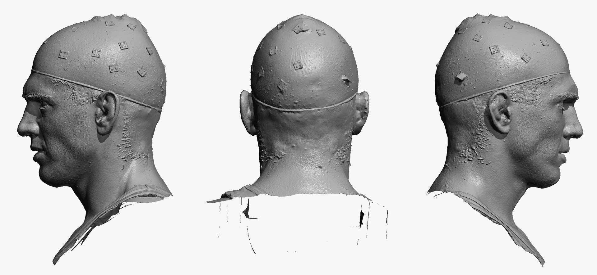 Mike human head anger 3D - TurboSquid 1590434