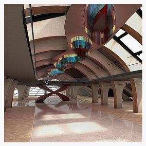 G0006 VR Virtual Reality Space Art Center 3D model