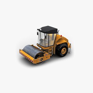 Road Roller Lowpoly