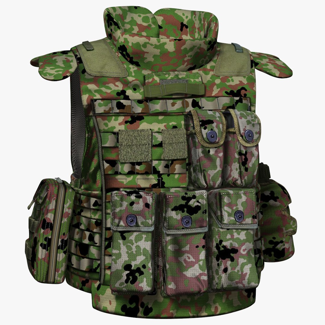 3D model JGSDF Body Armor Vest Type3 TurboSquid 1899080