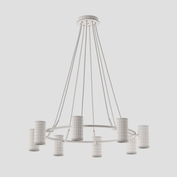 3D chandelier unity 8 lamps model - TurboSquid 1604285