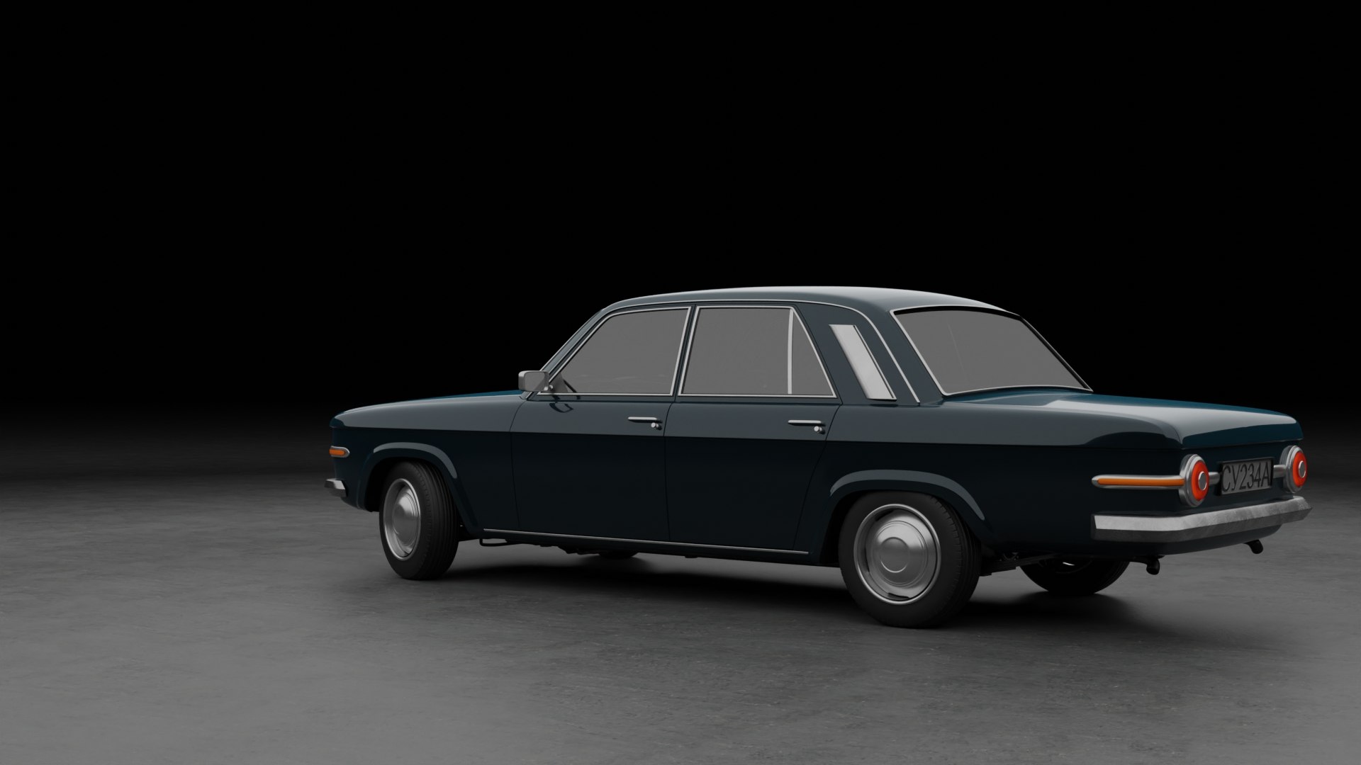 3D Model Generic 70s Soviet Sedan - TurboSquid 2141240