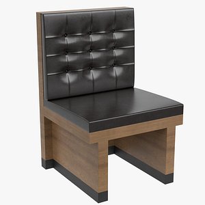 Single seat diner booth banquette 2