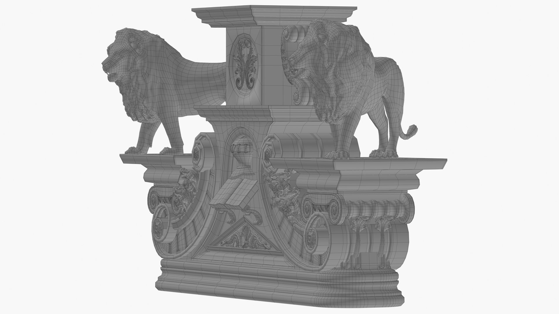 Statue Base 3d Model