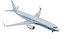 Boeing 737-800 Realistisches Jet-Verkehrsflugzeug