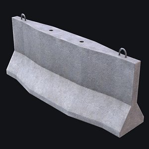 Concrete Barrier Game Ready PBR