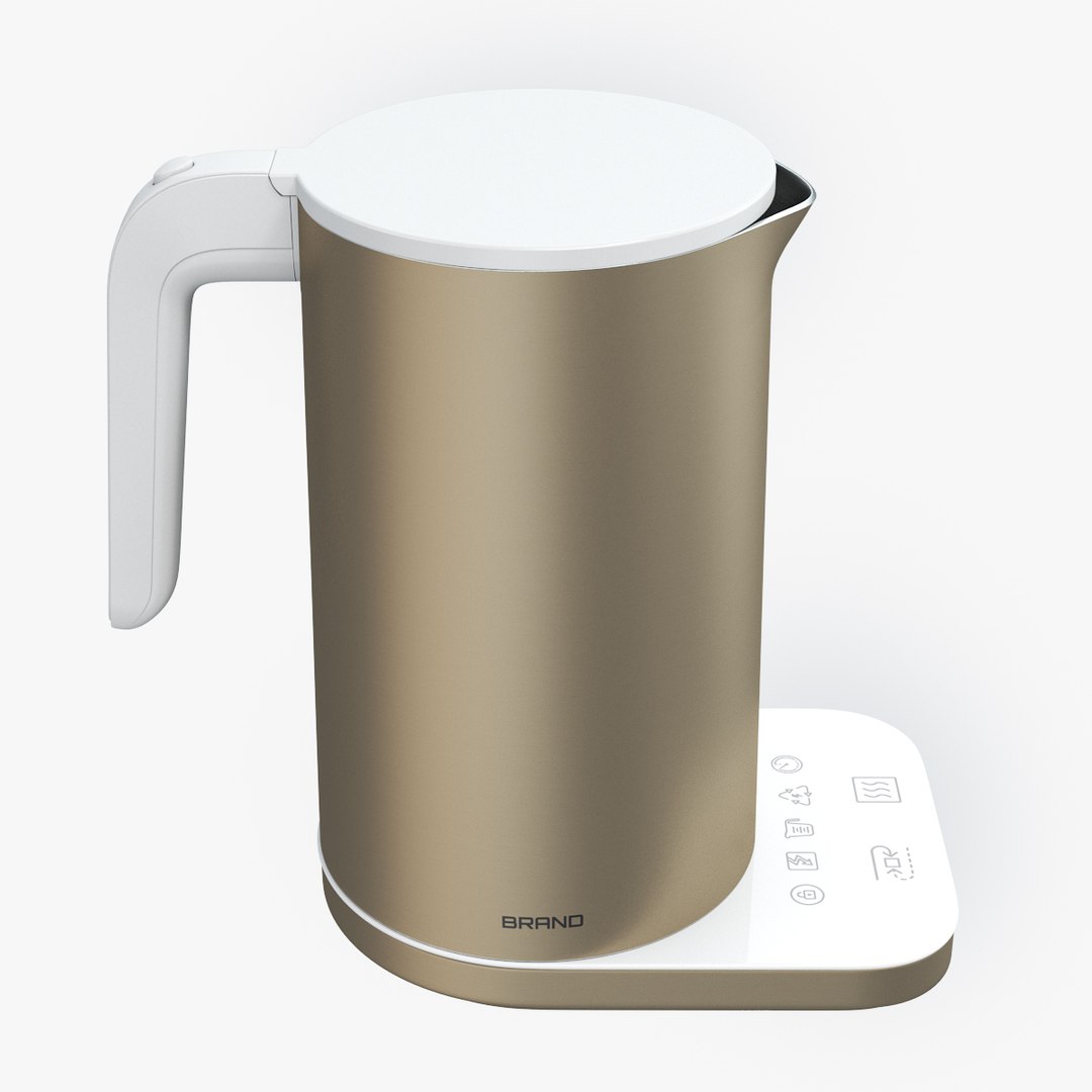 Electric Tea Kettle Brass 3D model - TurboSquid 2044016