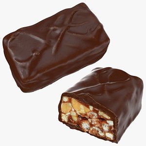 Snickers Almond Dark Chocolate Bar Collection 3D model