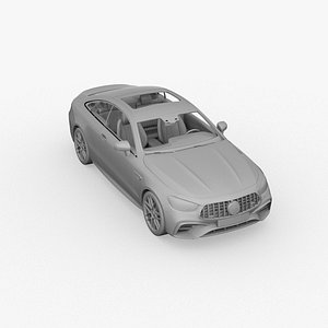 3D mercedes benz e63 coupe amg 2021 model
