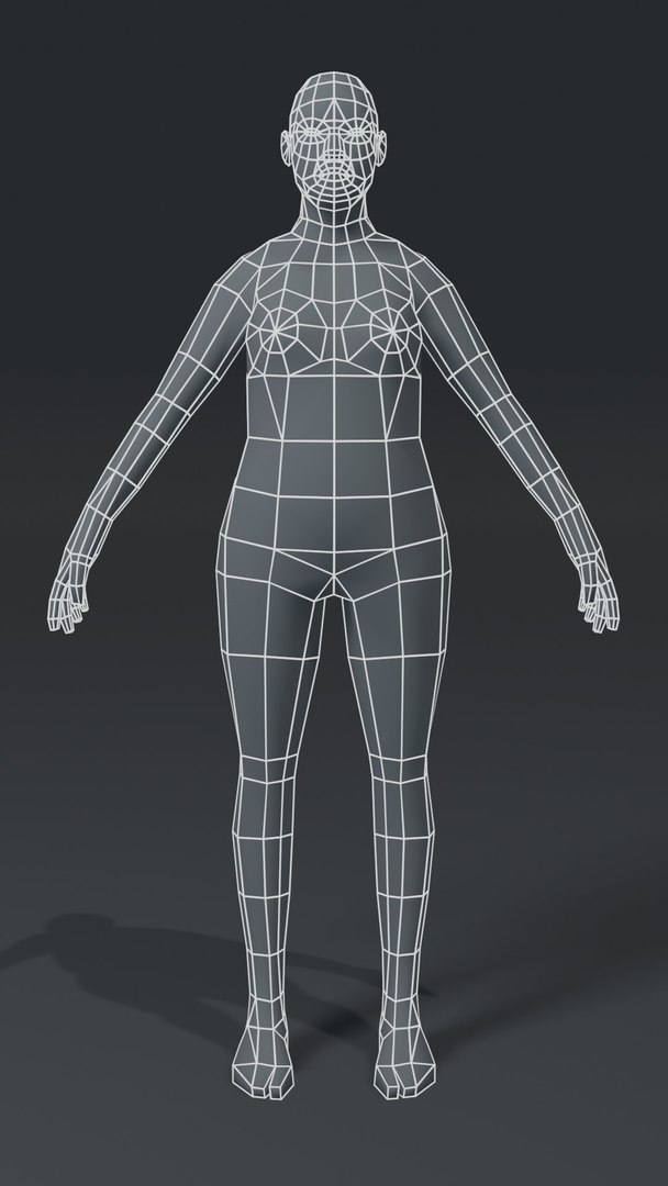 3D Model Human Base Mesh - TurboSquid 1671862