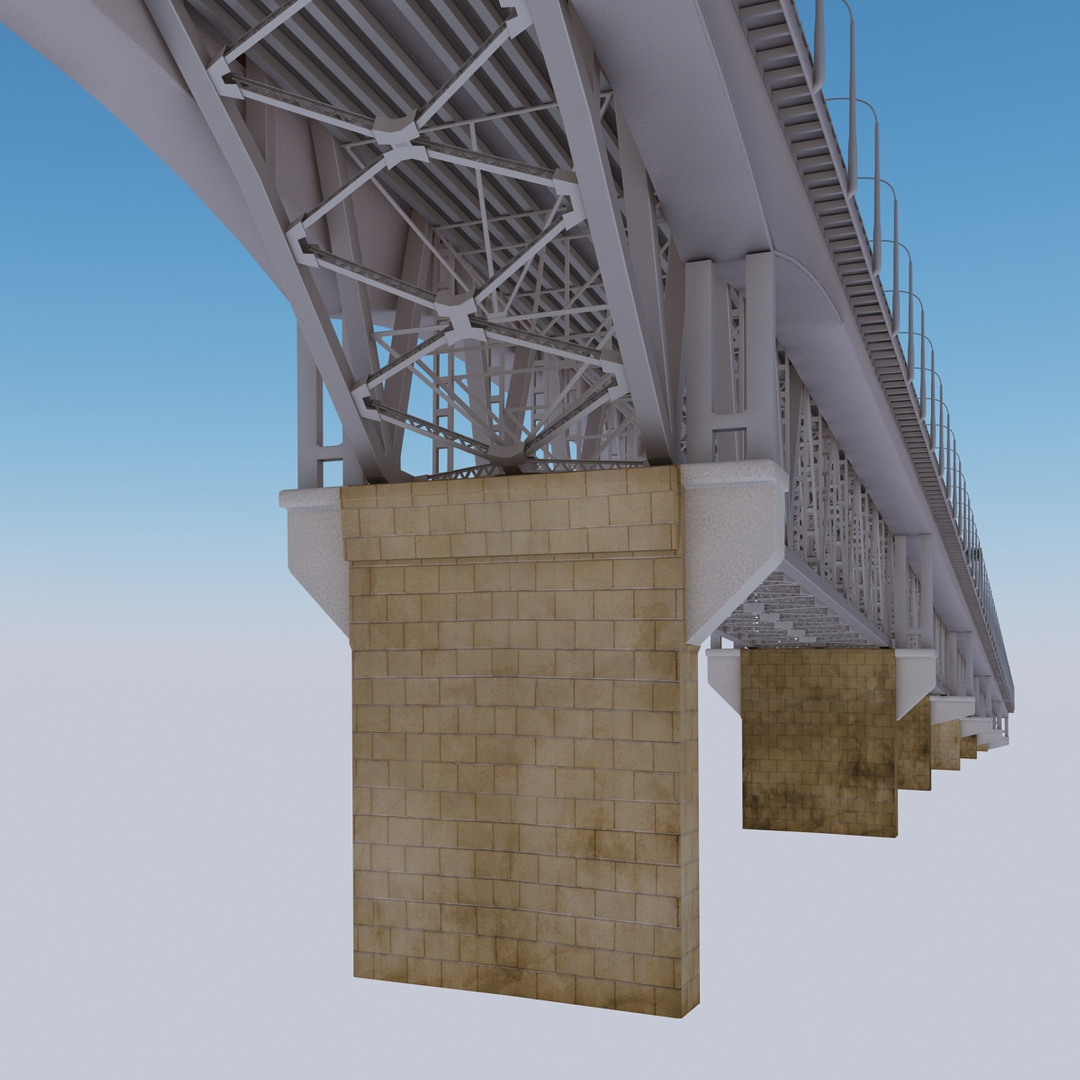 Auckland Harbour Bridge New Zealand 3d Model