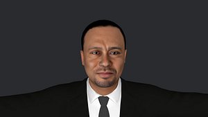 3D Tiger Woods  Hyper Realistic Full Body Fully Rigged 3D Character model