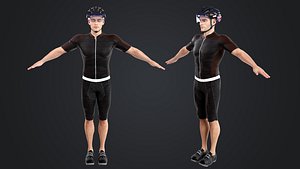 3D Bicycle Rider model