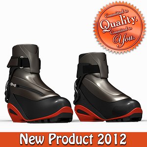 cross country ski boots 3d ma