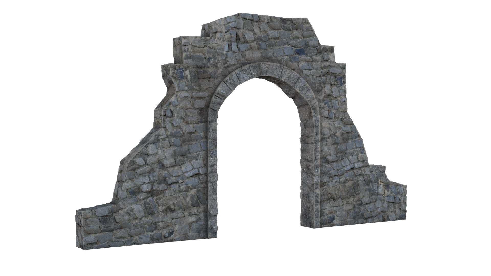 3D Old Stone Entrance - TurboSquid 1844975