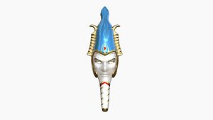 Osiris Mask A07 - Egyptian Gods Character Clothing model