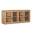 BRETON GLASS 4-DOOR SIDEBOARD