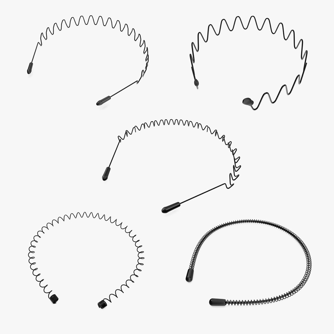 Hairbands Collection 3 3D model preview