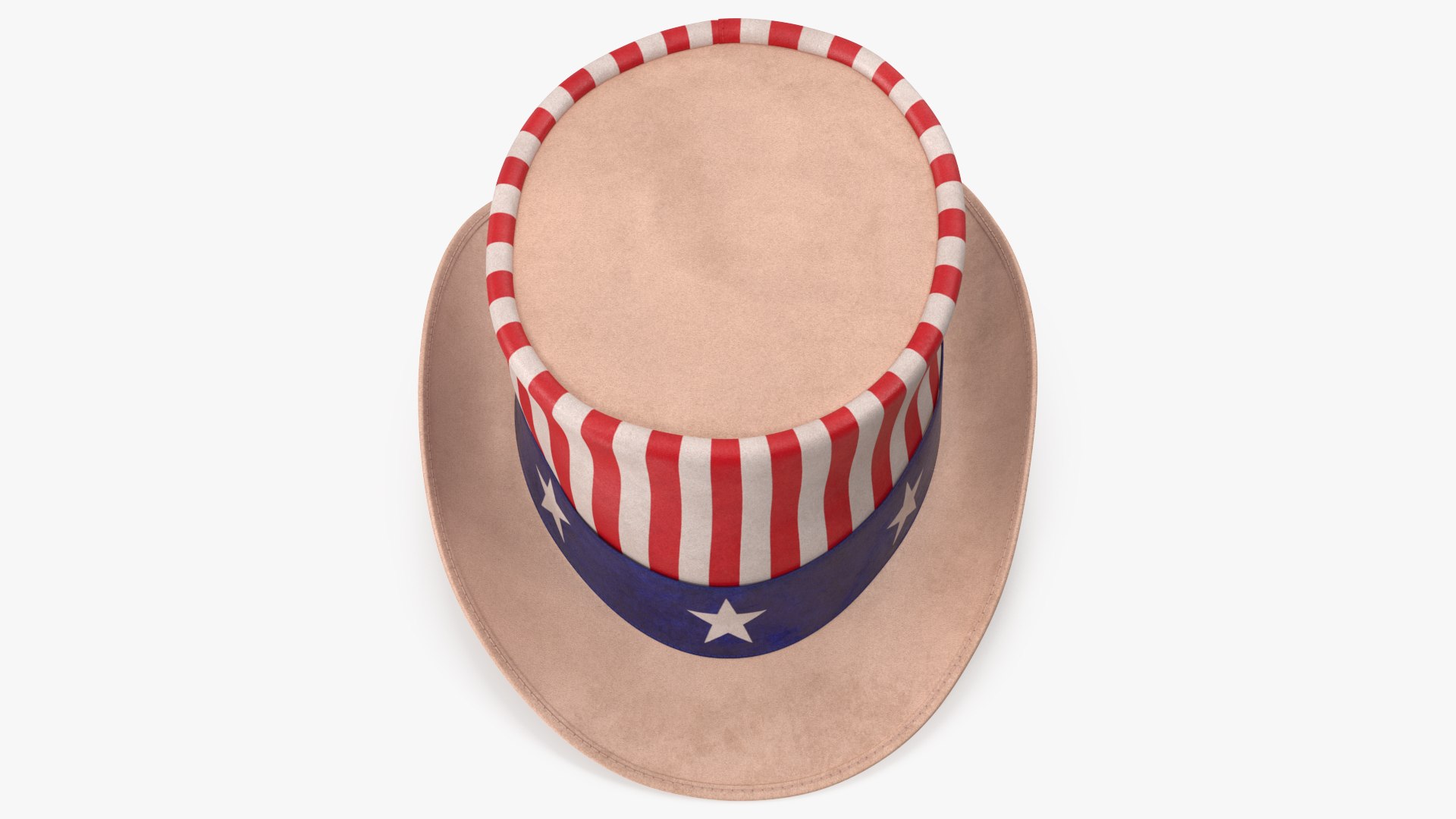 3D Uncle Sam Top Hat v 3 model - TurboSquid 1823269