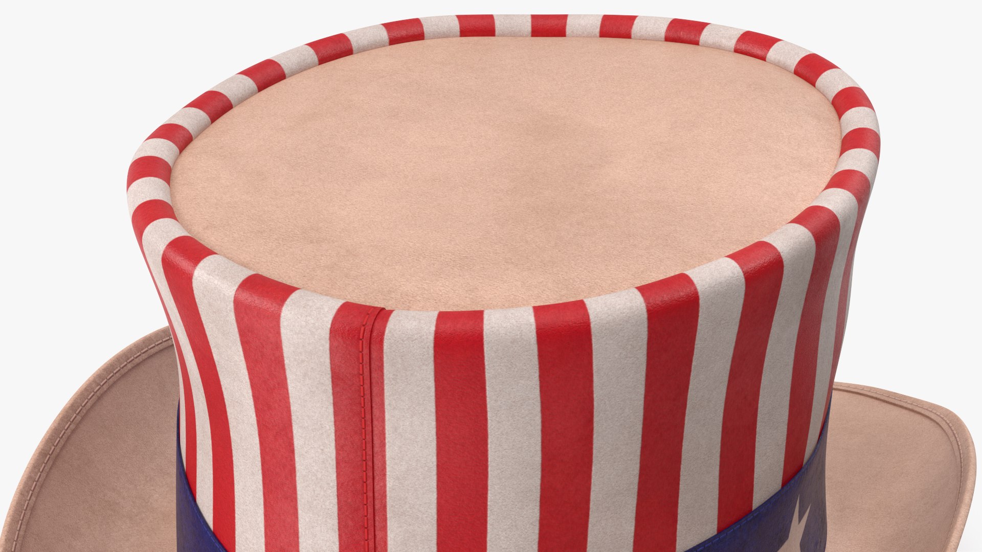 3D Uncle Sam Top Hat v 3 model - TurboSquid 1823269