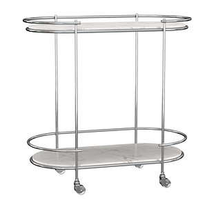 OVAL DRINKS TROLLY 3D model