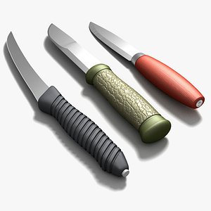 3D Knife x 3 model