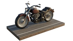 Harley-FatBoy-v1 3D model