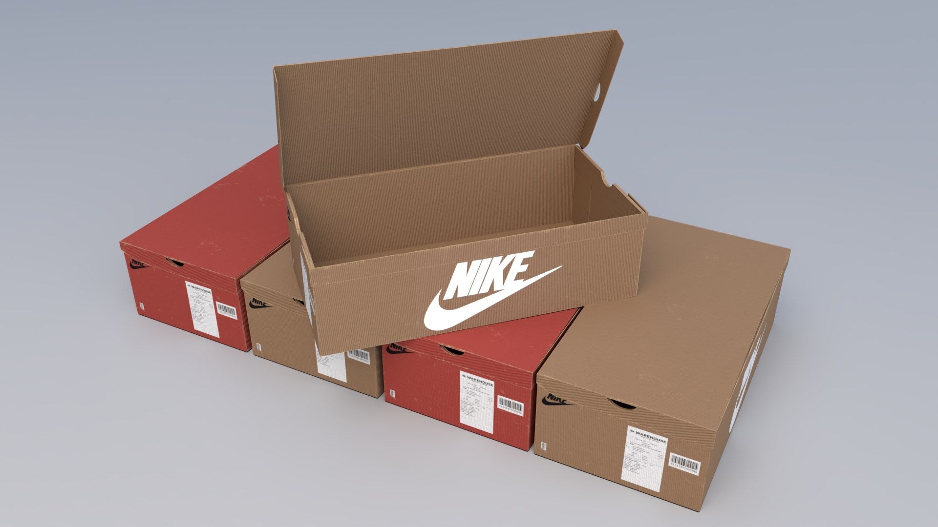 Nikey Shoe Box 3D Model - TurboSquid 1859528