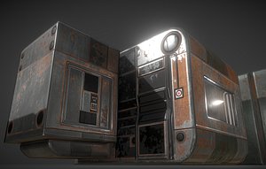 Futuristic Living Module Rusty Version