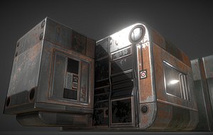 Futuristic Living Module Rusty Version