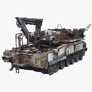 destroyed  9A39 Gadfly Grizzly TEL transloader 3D
