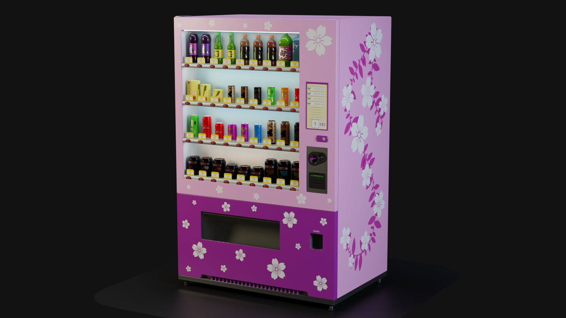 Vending Machine model https://p.turbosquid.com/ts-thumb/LH/n7l6mV/RZ/vm01/png/1690825472/1920x1080/fit_q87/9c4410838f31113ae595e90f0628b3e0110b503b/vm01.jpg