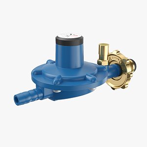 Gas low pressure regulator 3D model