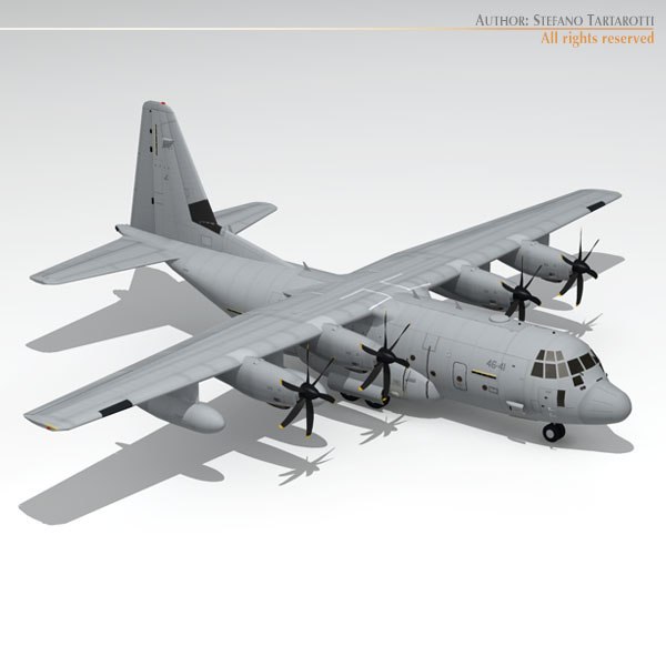 3ds max c-130j hercules c-130 j