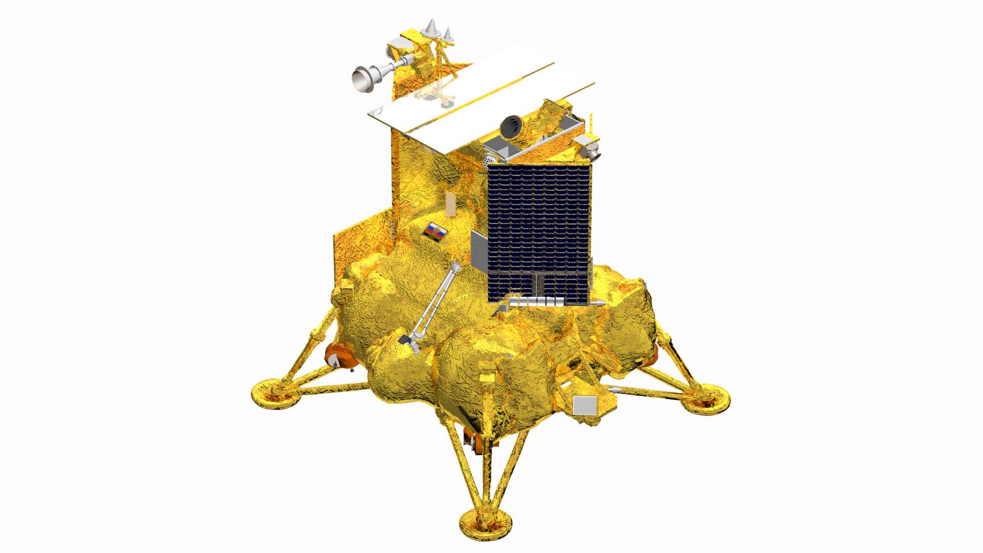 Luna 25 Luna-Glob lander 3D model https://p.turbosquid.com/ts-thumb/LH/qlMfN0/Gk/lina/jpg/1690984422/1920x1080/turn_fit_q99/a6b751d14e02ab726dfa8b6c60f4981bd5657687/lina-1.jpg
